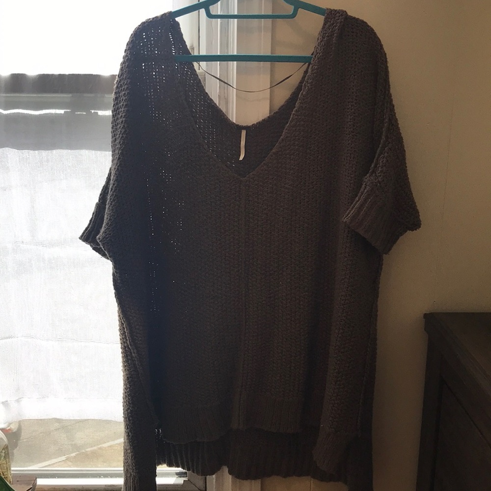 Brown Free People sweater